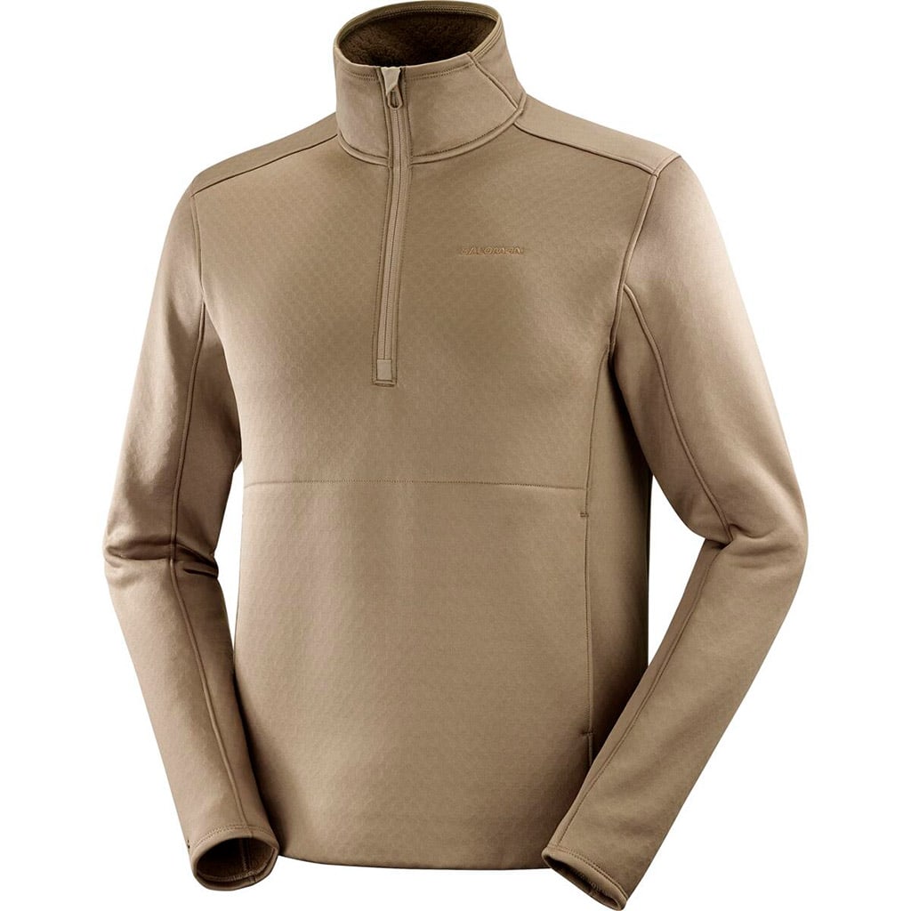 Men's Essential Midfleece Half Zip Long Sleeve Sweater