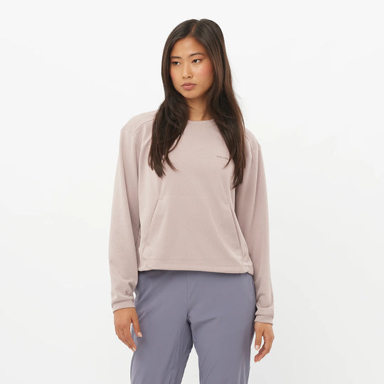 Motomesh CrewNeck Long Sleeve Sweater - Women