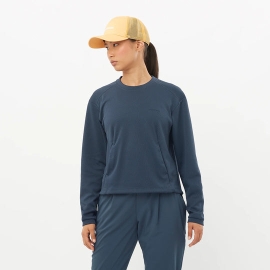 Motomesh CrewNeck Long Sleeve Sweater - Women