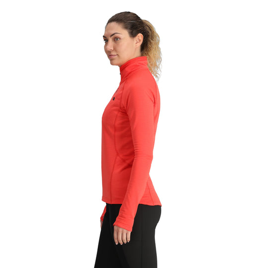 Vigor Grid Fleece Half Zip Sweater - Women