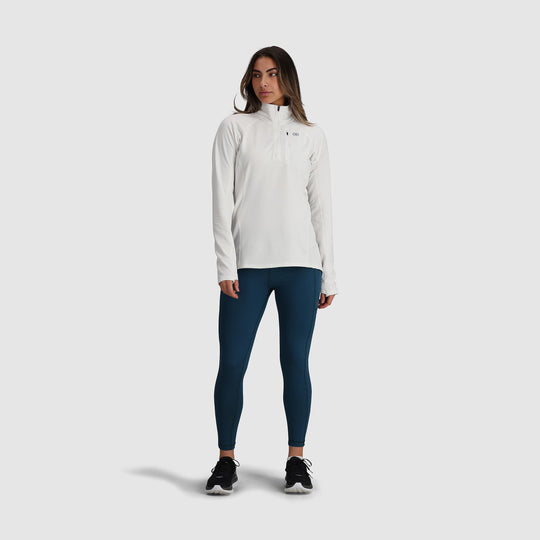 Vigor Grid Fleece Half Zip Sweater - Women