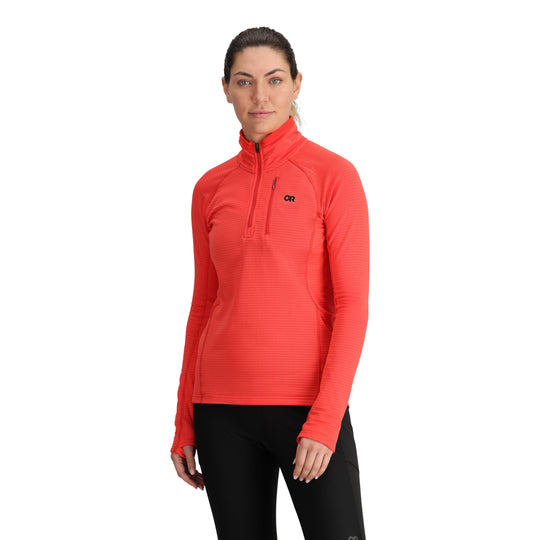 Vigor Grid Fleece Half Zip Sweater - Women