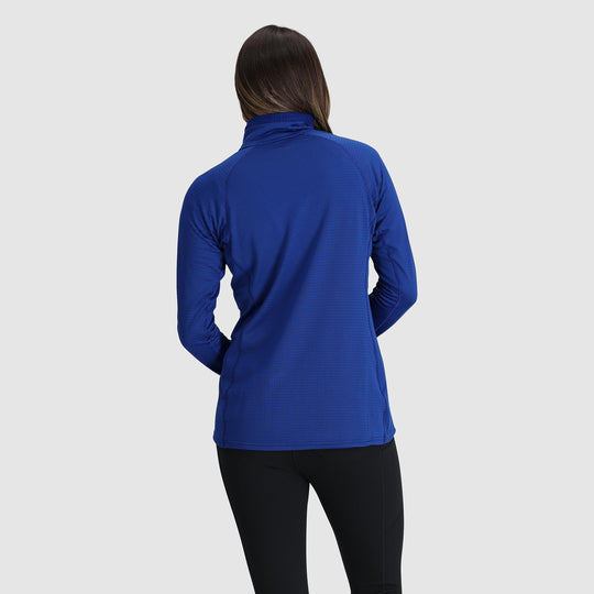 Vigor Grid Fleece Half Zip Sweater - Women