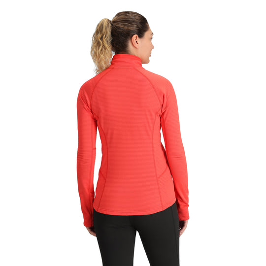 Vigor Grid Fleece Half Zip Sweater - Women