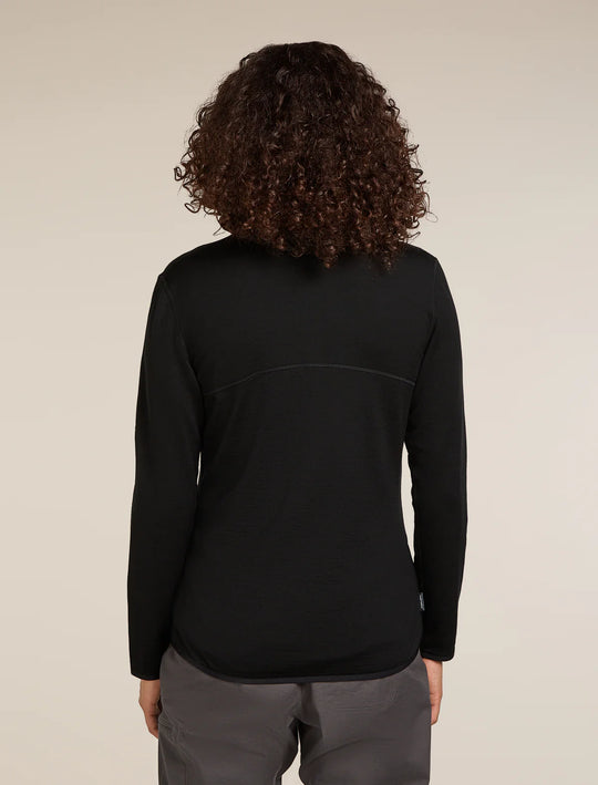 Veste Merino Elemental LS Zip Hood - Femme