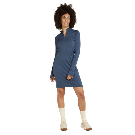 Robe à manches longues Merino 260 Granary LS Half Zip - Femme
