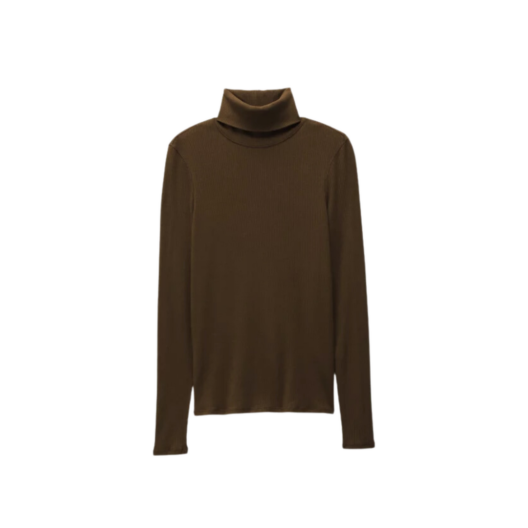 Foundation Rib Turtleneck Long Sleeve Sweater - Women