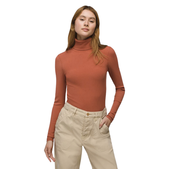 Foundation Rib Turtleneck Long Sleeve Sweater - Women