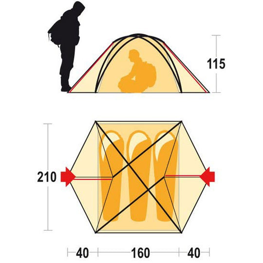 Traverse TvII Synthetic Sleeping Bag 25°F / -4°C - Regular