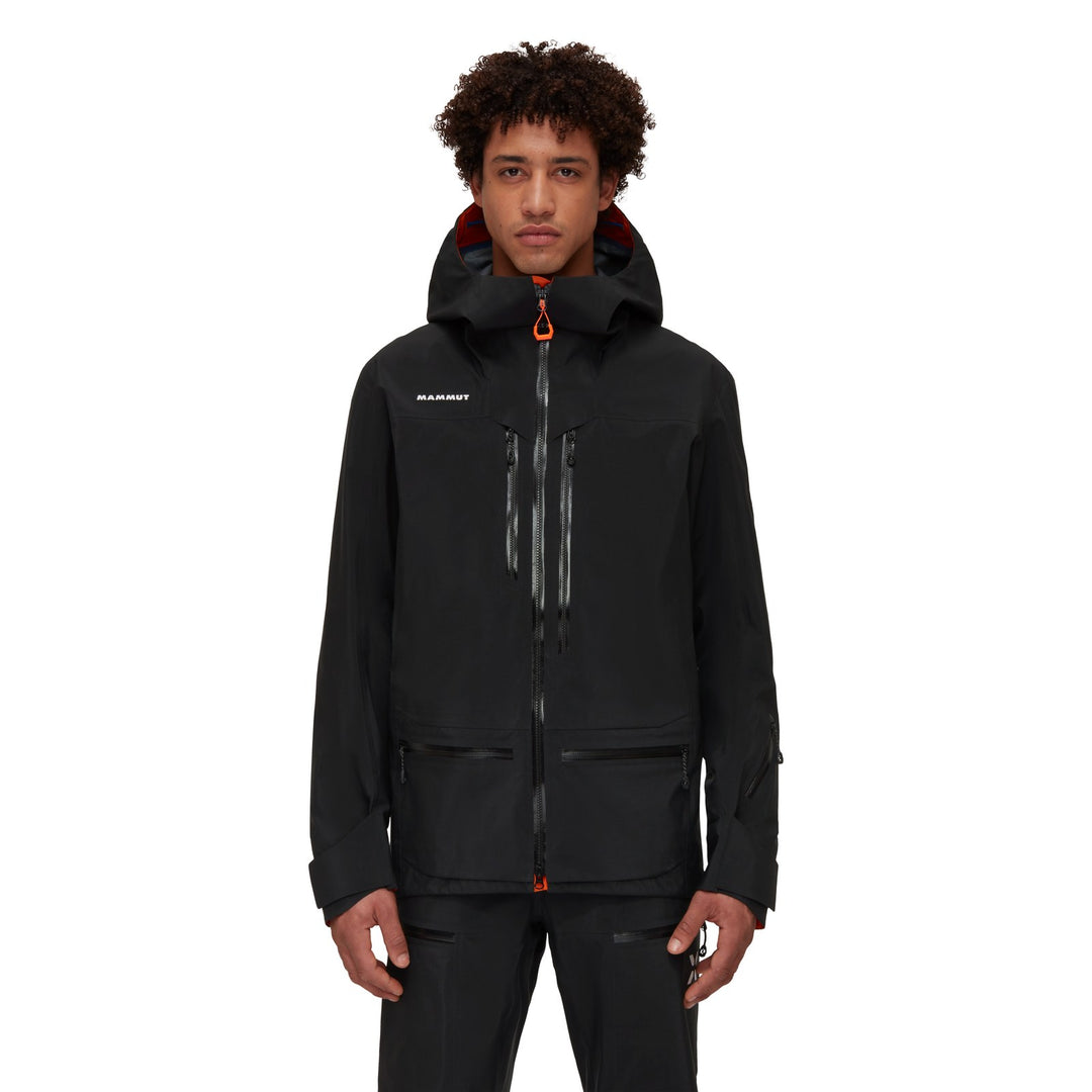 Manteau imperméable à capuchon Eiger Free Pro HS - Homme - vue portée