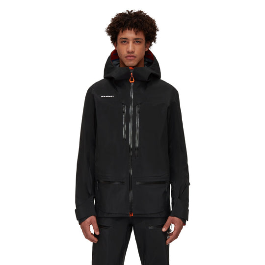 Manteau imperméable à capuchon Eiger Free Pro HS - Homme - vue portée