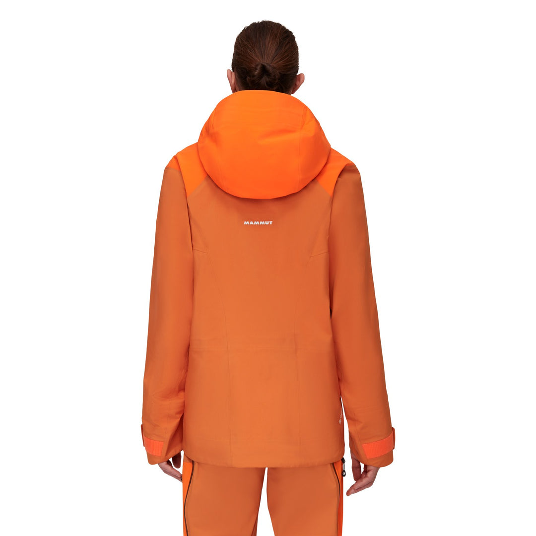Manteau imperméable à capuchon Eiger Free Pro HS - Homme - solar dust-arumita, dos