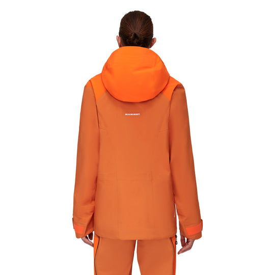 Manteau imperméable à capuchon Eiger Free Pro HS - Homme - solar dust-arumita, dos