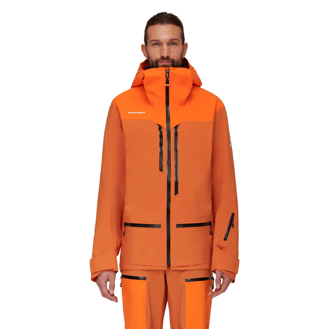 Manteau imperméable à capuchon Eiger Free Pro HS - Homme - solar dust-arumita