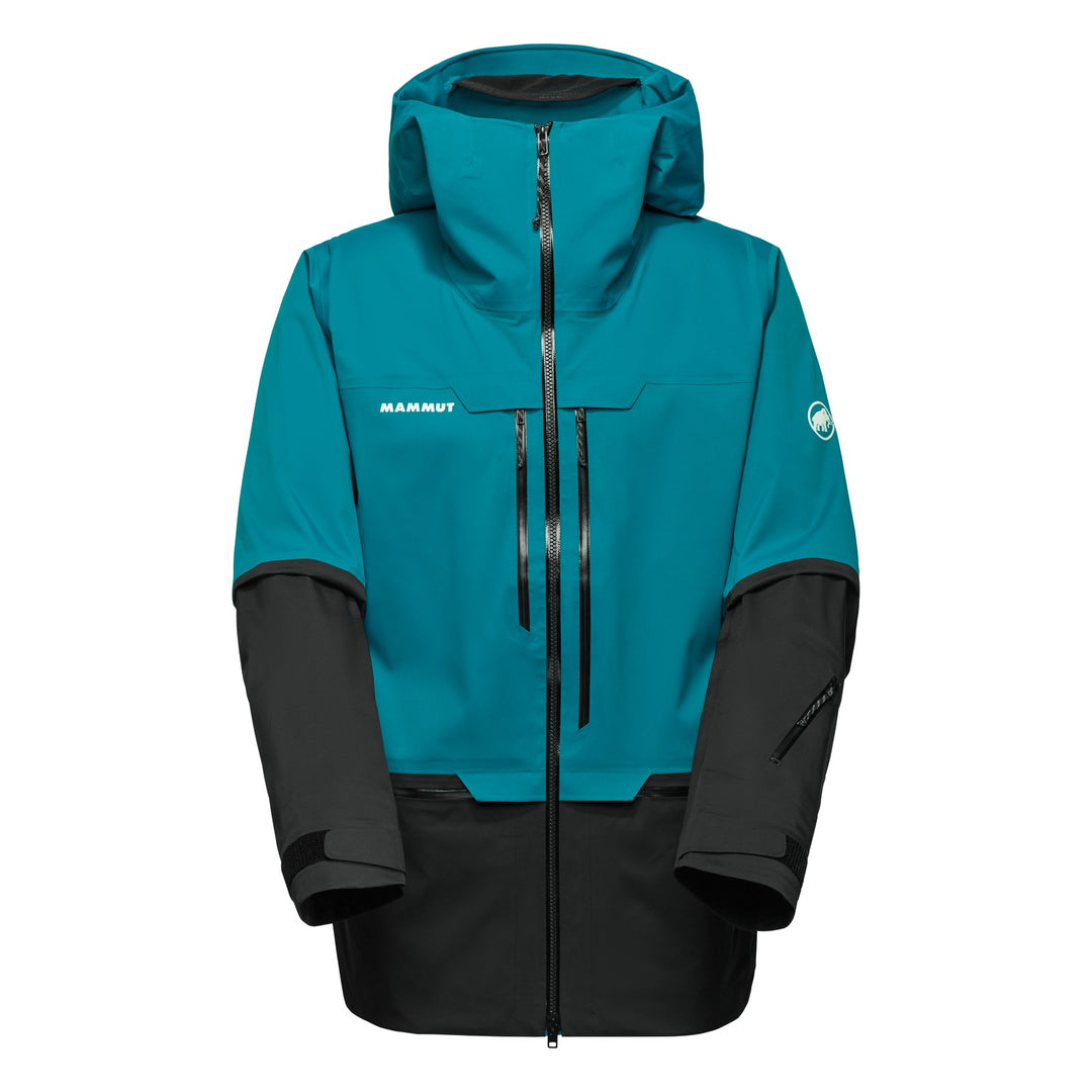 Manteau imperméable à capuchon Haldigrat HS - Homme - deep teal-black