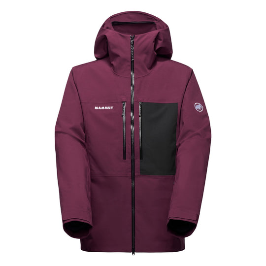 Manteau imperméable à capuchon Stoney HS - Homme - vin-black