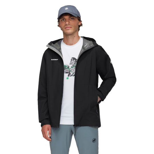 Manteau imperméable à capuchon Linard Light HS - Homme - vue portée