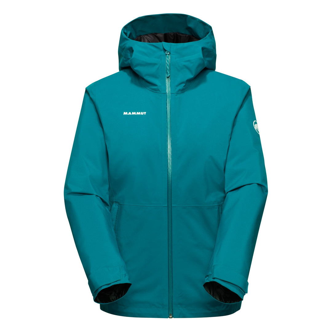 Manteau isolé imperméable à capuchon Linard HS Thermo - Femme - deep teal