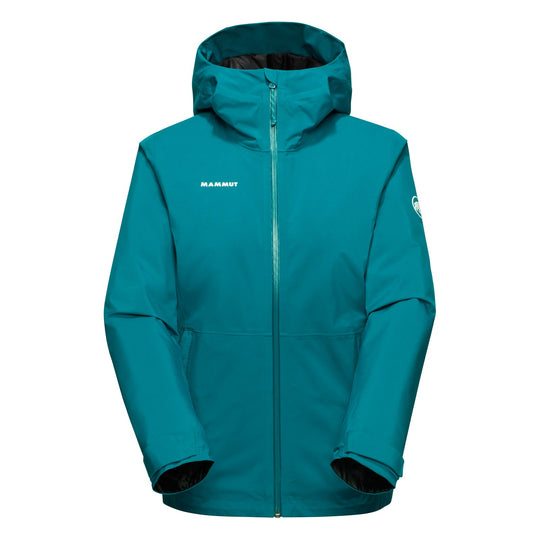 Manteau isolé imperméable à capuchon Linard HS Thermo - Femme - deep teal