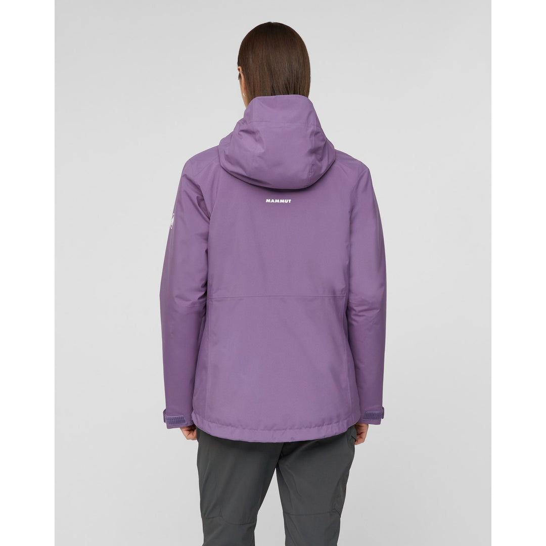 Manteau isolé imperméable à capuchon Linard HS Thermo - Femme - vue portée