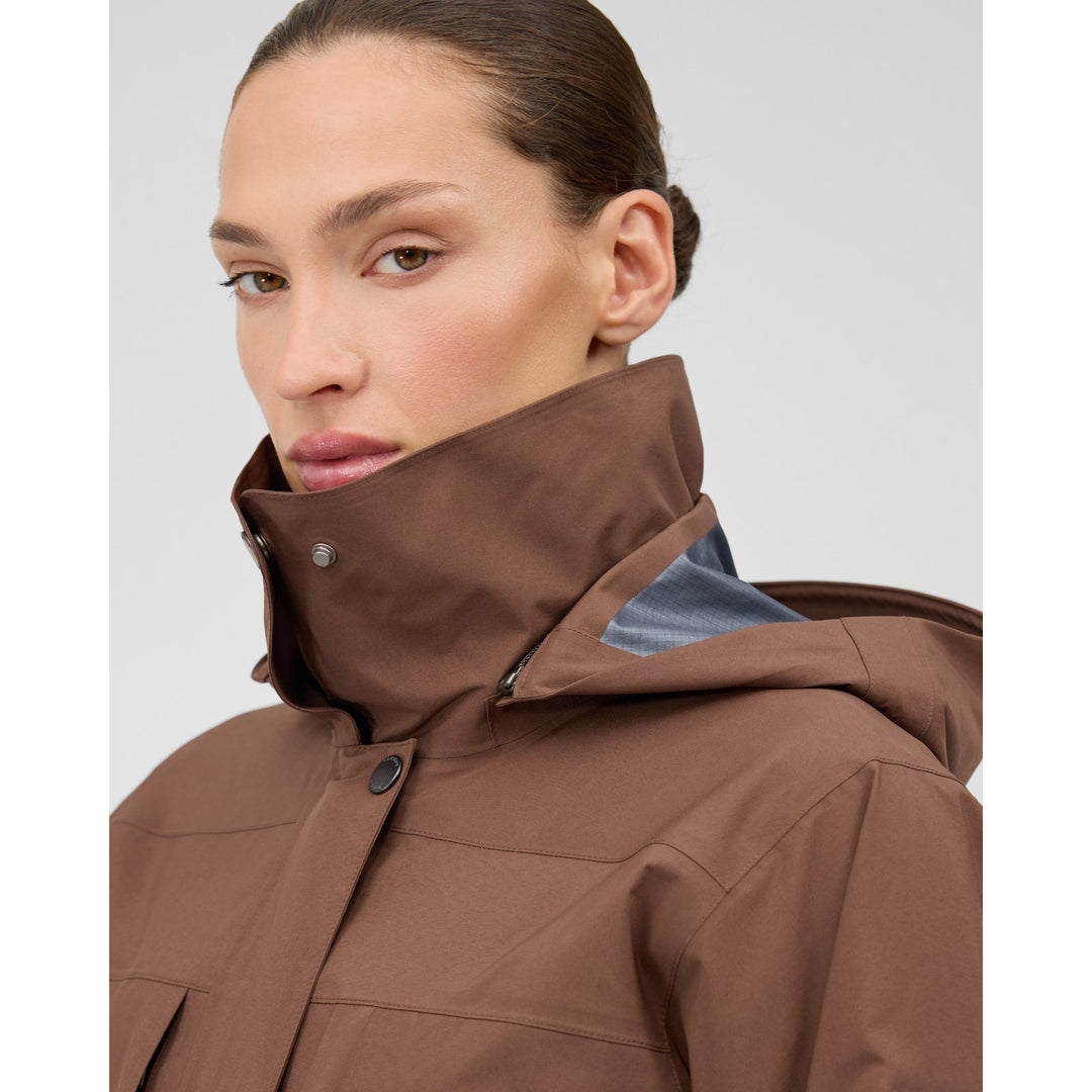 Manteau imperméable à capuchon Alps HS - Femme - détail