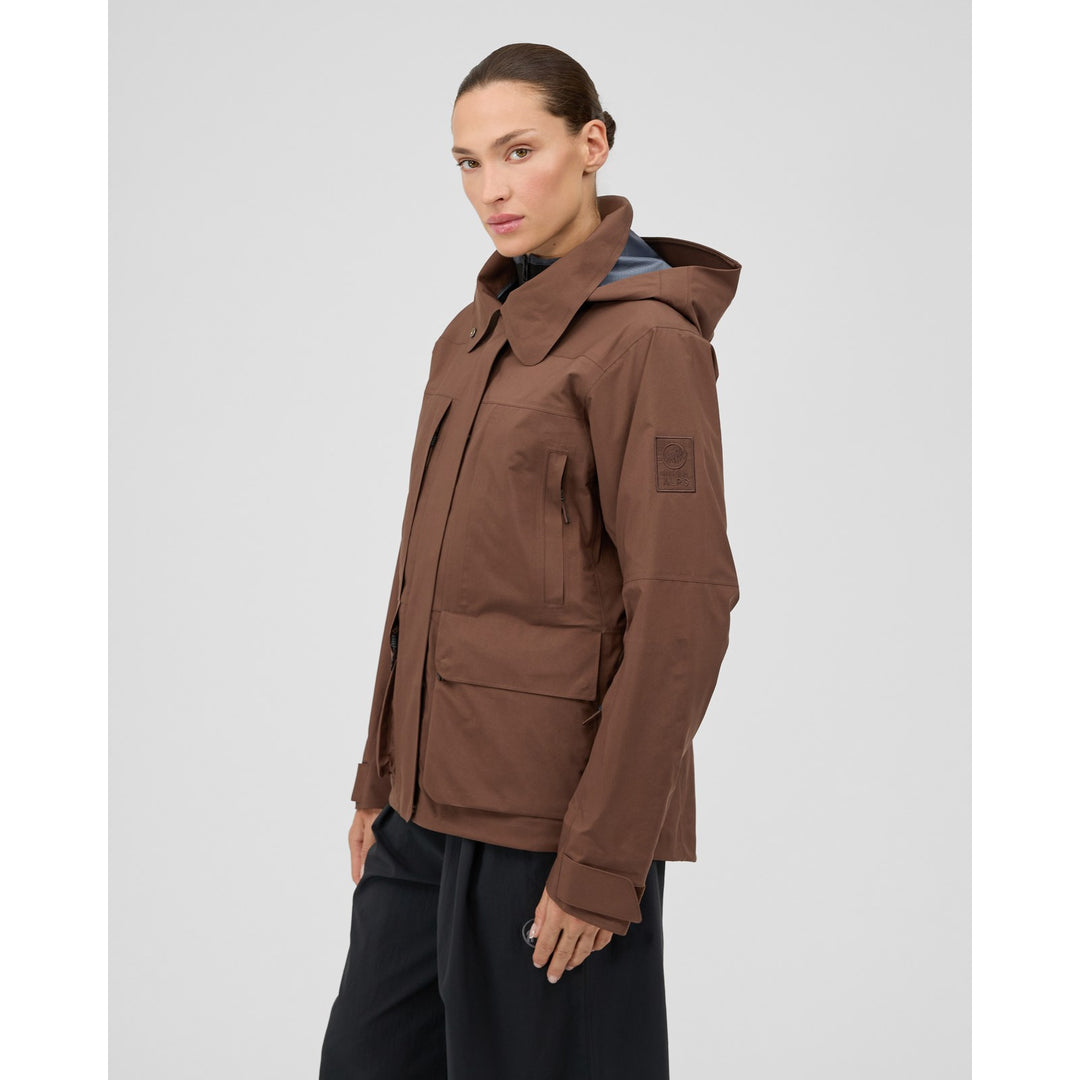 Manteau imperméable à capuchon Alps HS - Femme - vue portée