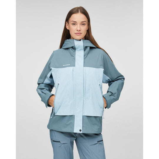 Manteau isolé imperméable à capuchon Couloir HS Thermo - Femme - vue portée