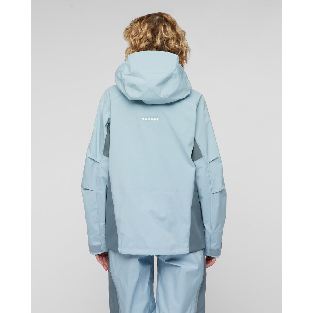 Manteau imperméable à capuchon Eiger Free Pro HS - Femme - vue portée