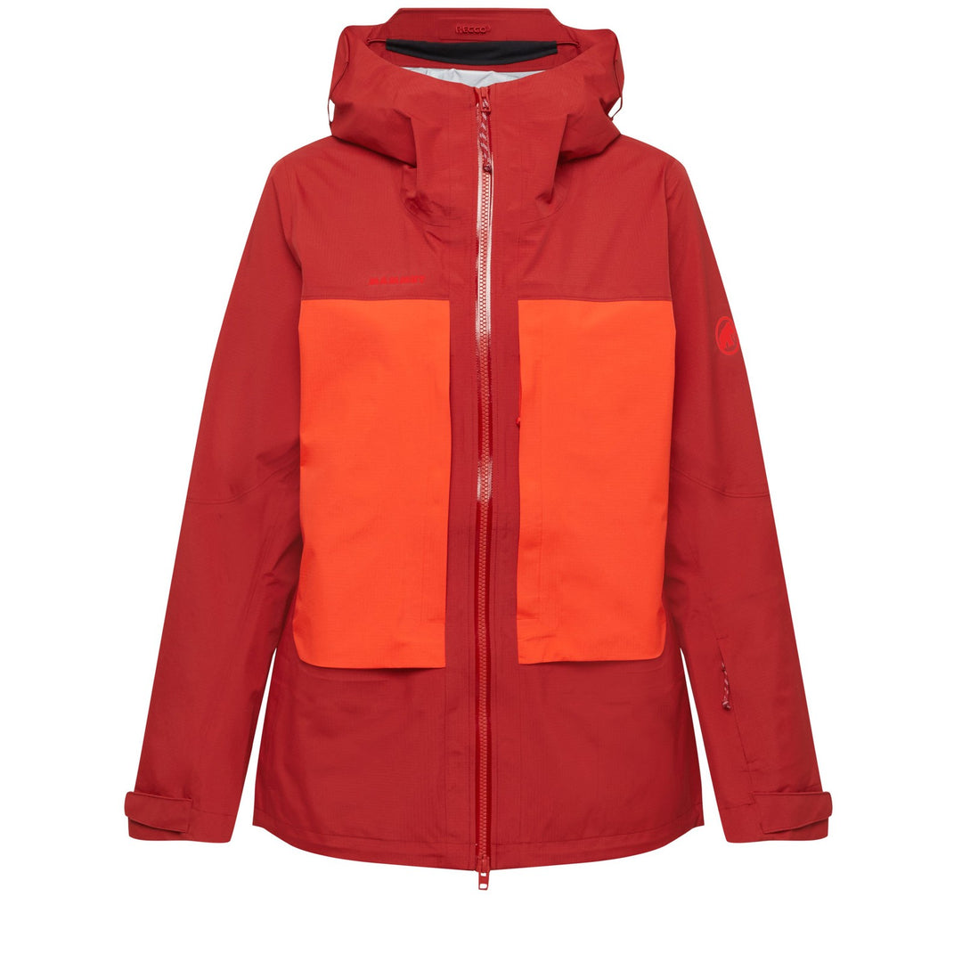 Manteau imperméable à capuchon Skintrack HS - Femme - dark mammut red-mammut red
