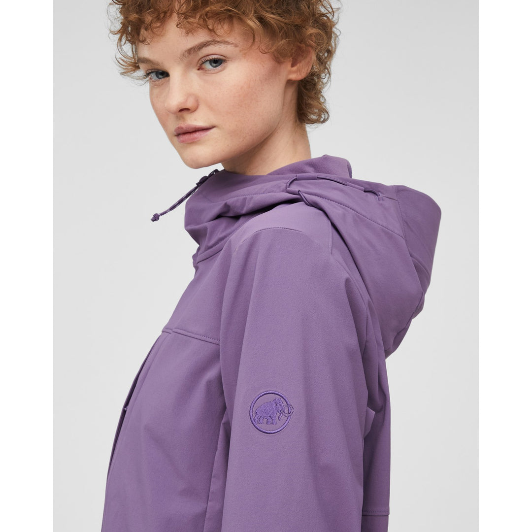 Manteau softshell à capuchon Skintrack SO - Femme - détail