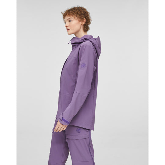 Manteau softshell à capuchon Skintrack SO - Femme - vue portée