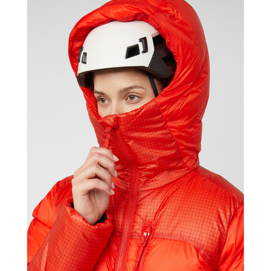 Manteau isolé à capuchon Taiss Pro Belay IN - Femme - capuchon compatible casque