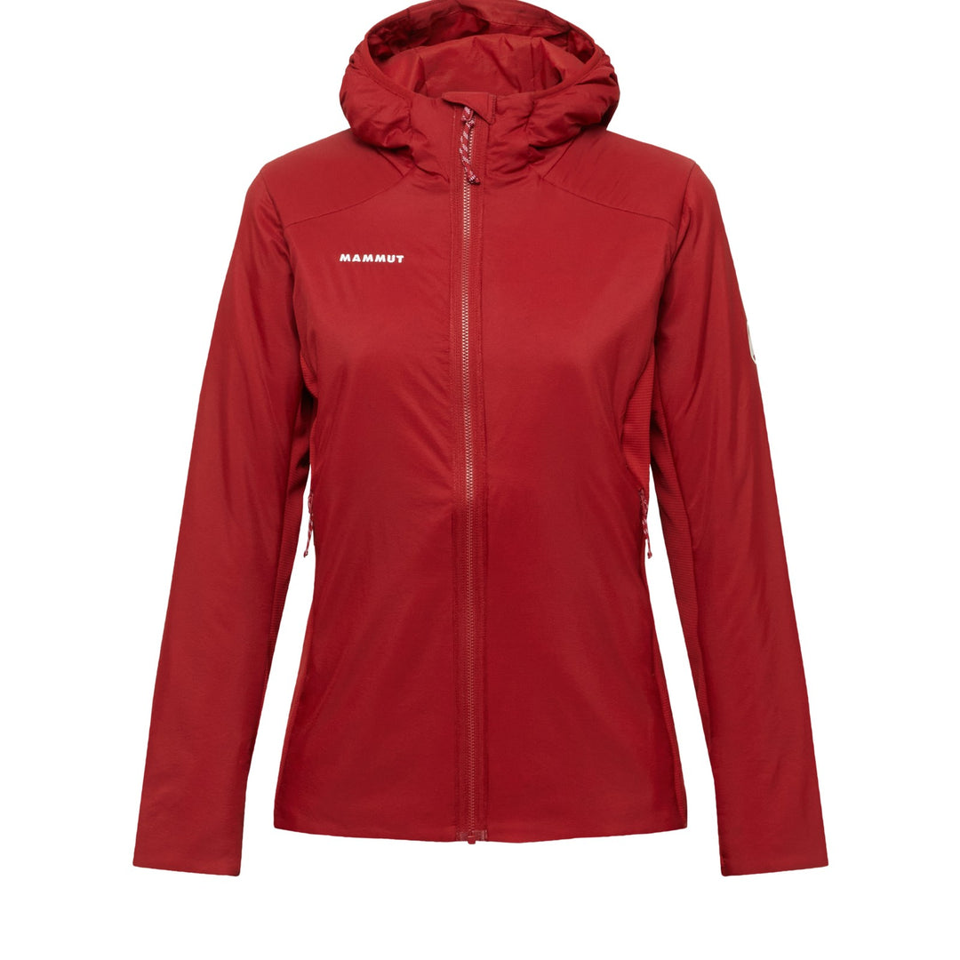 Manteau hybride isolé à capuchon Rime Light IN - Femme dark mammut red