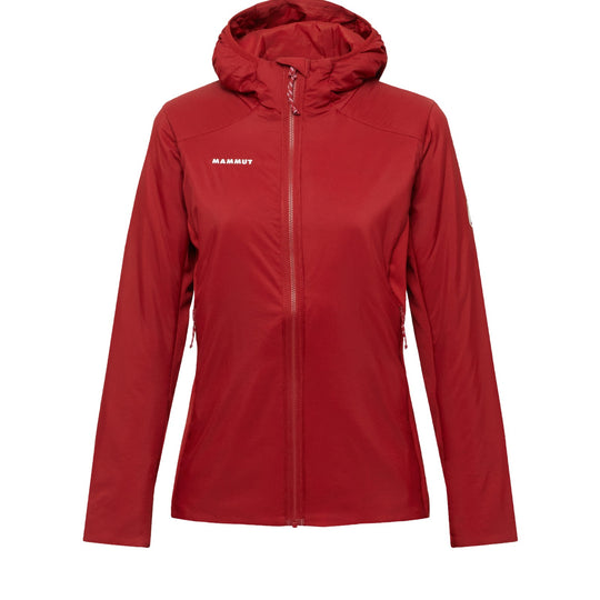 Manteau hybride isolé à capuchon Rime Light IN - Femme dark mammut red