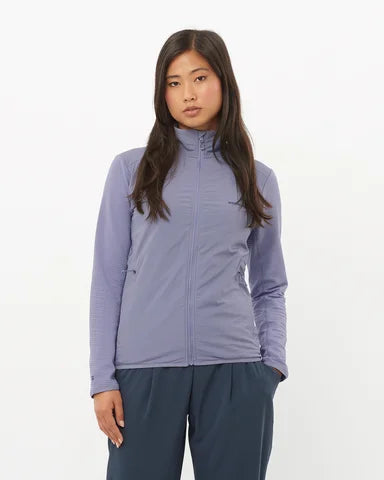Lightwarm Hyb Fleece FZ Long Sleeve Sweater - Women