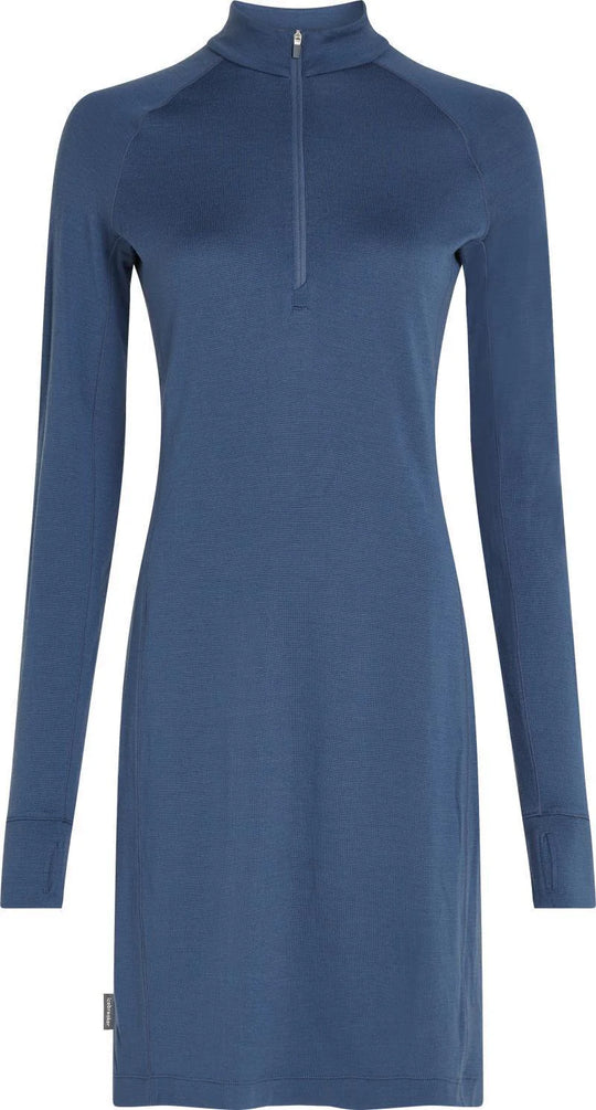 Merino 260 Granary LS Half Zip Long Sleeve Dress - Women