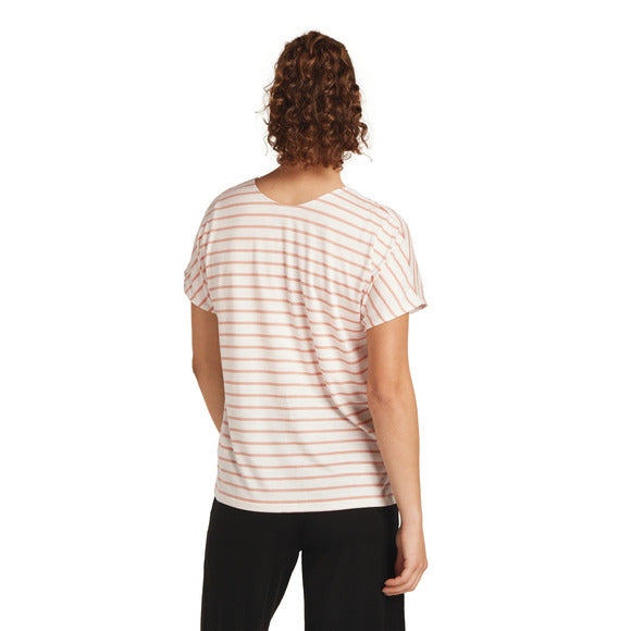 Chandail Manches Courtes Merino Blend Grayden Réversible Stripe - Femme