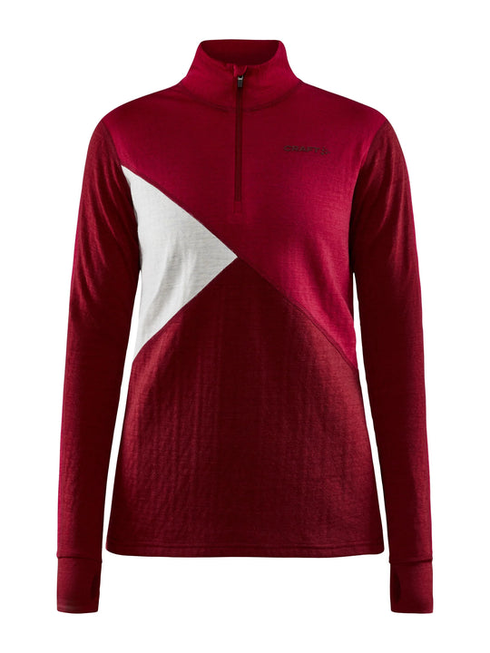 Nordic Wool Adv Half Zip Base Layer - Women