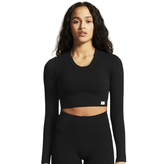 Collective Rib Long-Sleeve Cropped Top - Women's