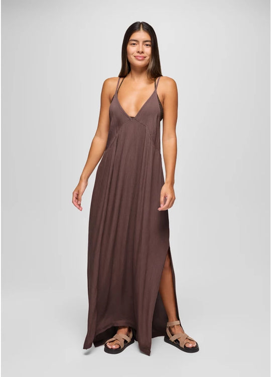 Robe maxi col V Fernie - Femme