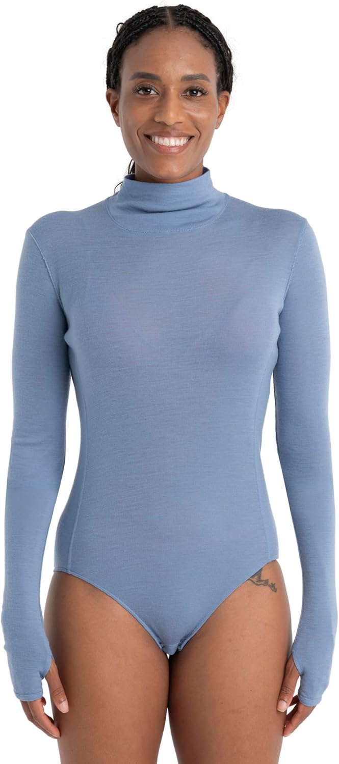 Queens LS High Neck Bod Long Sleeve Sweater - Women