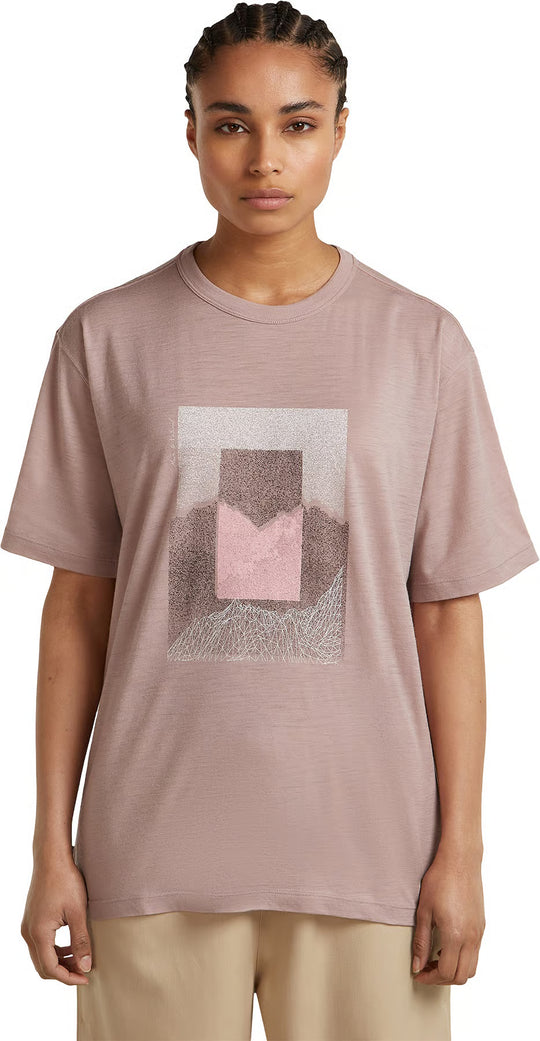 T-shirt Manches Courtes Merino 150 Tech Lite Relaxed Mountain Shift - Femme