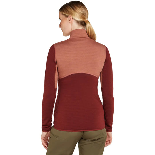 Merino 400 Realfleece Descender LS Zip Long Sleeve Sweater - Women