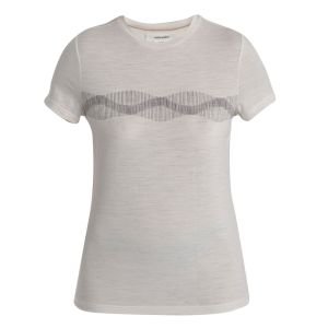 T-shirt Manches Courtes Merino 150 Tech Lite III Mountain Lines - Femme
