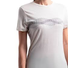 T-shirt Manches Courtes Merino 150 Tech Lite III Mountain Lines - Femme