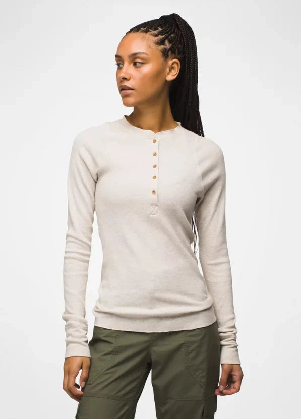 Touchstone Henley Long Sleeve Sweater - Women