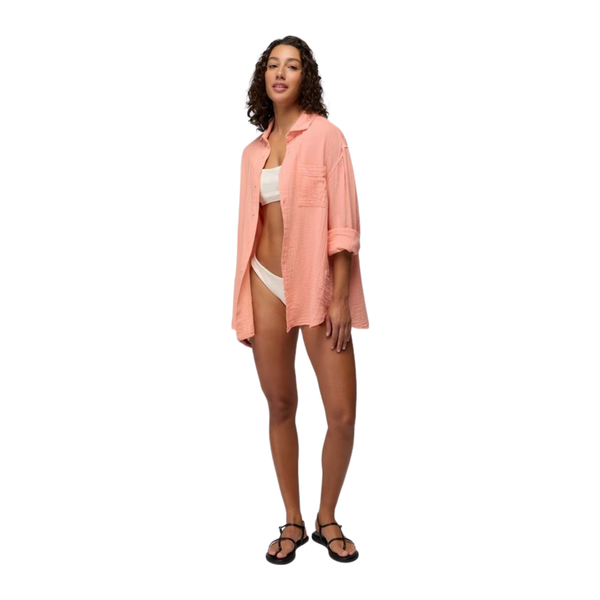 Hideaways Button Down Short-Sleeve Shirt - Women's