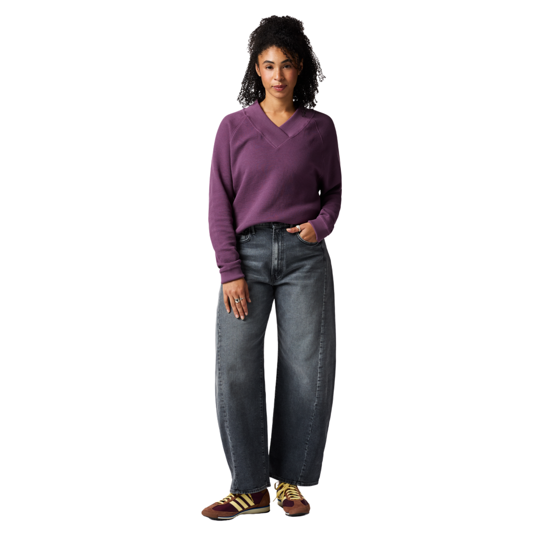 Atajo Long-Sleeve Waffle V-Neck - Women's