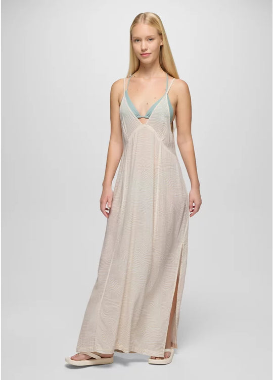 Robe maxi col V Fernie - Femme
