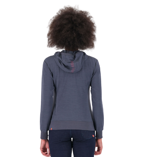 Chandail à Capuchon Coppolo Merino Zip Complet - Femme